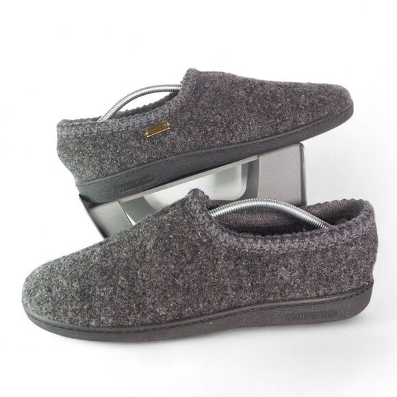 Haflinger ATB Pure Wool Hard Sole Slippers Grey Men's 14/48 - Picture 1 of 12